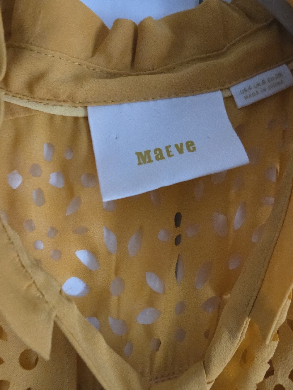 Maeve Luca Gold Silky Top 4 - Picture 2 of 6